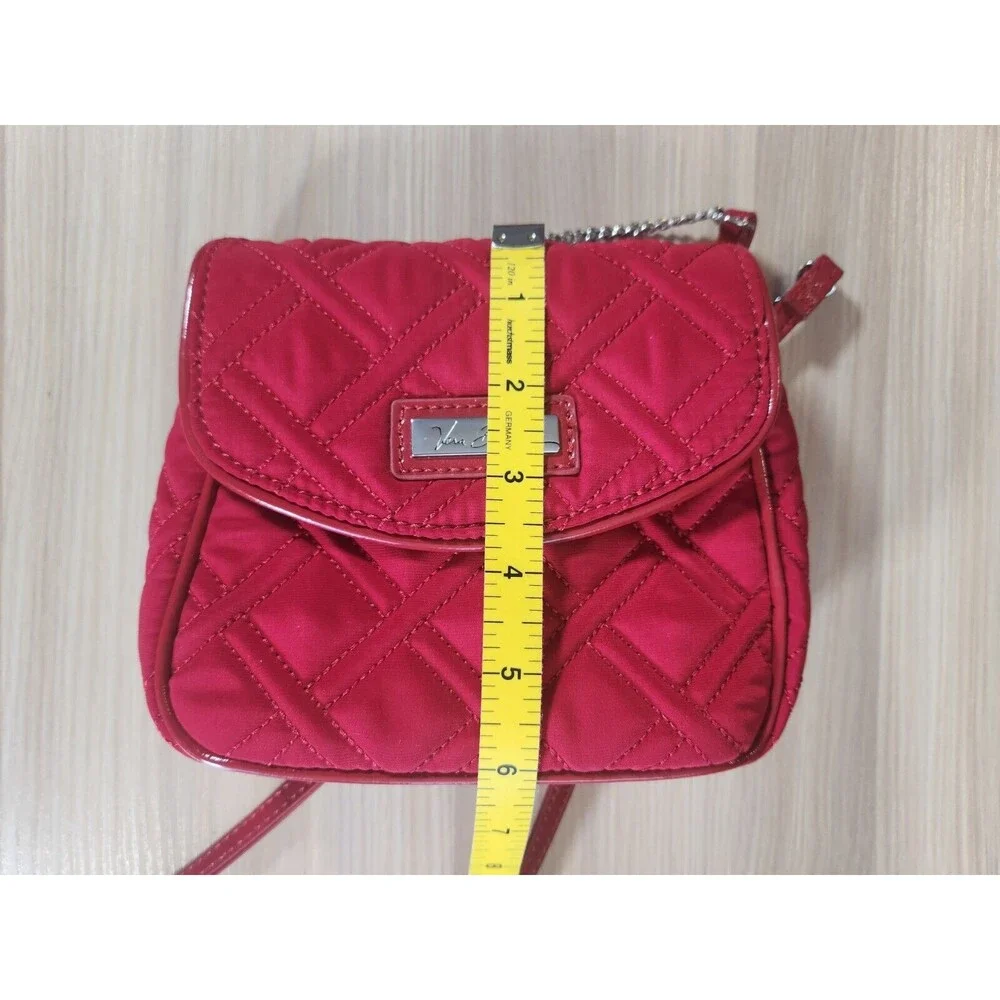 VERA BRADLEY CHAIN STRAP CROSSBODY‎ Red  SMALL Bag Handbag